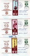 1983 UPU World Day Of POST OFFICE 3 Postal Stationery + Sp. Cancel +stamp   BULGARIA / Bulgarie - UPU (Union Postale Universelle)