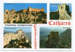 Chateaux Cathares--Citadelles Vertigineuses (Puylaurens,Montségur,Peyrepertuse,Quéribus)--cachet  THUIR-66 - Storia