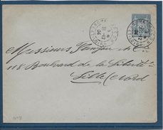 France Entiers Postaux - 15 C Bleu - Type Sage - Enveloppe 147x112 Mm -  Neuf - Standard Covers & Stamped On Demand (before 1995)