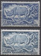 AFRIQUE  EQUATORIALE  FRANCAISE  N°208__NEUF*  VOIR  SCAN (deux Teintes) - Unused Stamps