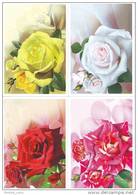 Moldova, 4 Postcards Mint, Roses 2012 - Moldavie