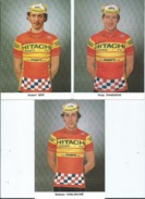 3 CPM - Coureurs Cyclistes - Seiz Hubert - Stefaan Vanleeuwe  - Rudy Dhaenens - Radsport