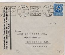 274 - U.P.U.  EGYPTE :Courrier 1934 Ayant Circulé.. - UPU (Union Postale Universelle)