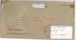 ARGENTINA CC CORREO NAVAL OFICIAL DESTACAMENTO NAVAL RIO GALLEGOS - Covers & Documents