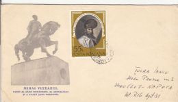 6041FM- KING MICHAEL THE BRAVE OF ROMANIA, MONUMENT, SPECIAL COVER, 1976, ROMANIA - Lettres & Documents