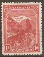 Tasmania 1905  SG 250ae  1d  Perf 11 Light Horizontal Crease Mounted Mint - Usati