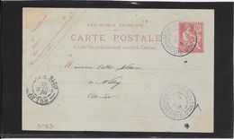 France Entiers Postaux - 10 C Type Mouchon - Carte Postale - Oblitéré - Standard Postcards & Stamped On Demand (before 1995)