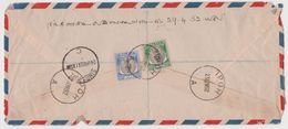 MALAYSIA Registered Mail 5547, Ipoh To India Via Singapore, April 1952 (M32) - Perak