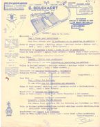 Factuur Facture - Pelswarenfabriek - G. Bouckaert - Meulebeke - 1957 - Straßenhandel Und Kleingewerbe