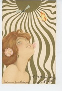 FEMMES - FRAU - LADY - Jolie Carte Fantaisie Femme Au Soleil "L'Admiration " Signée RAPHAEL KIRCHNER - Kirchner, Raphael