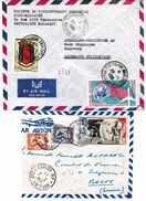 282 - U.P.U. INDOCHINE, MADAGASCAR : Courriers Ayant Voyagé. - UPU (Union Postale Universelle)
