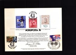 USA 1976 Nordposta Souvenir Card With Postmark - Cartas