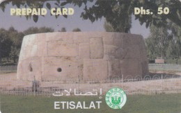 United Arab Emirates, P-359B, Mud House, 2 Scans.     Pin Number In Wide Grey Square. Expire Date: 6 Months. - Emirati Arabi Uniti