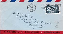 286 - U.P.U.CANADA - Lettre Ayant Circulé.1957 - UPU (Union Postale Universelle)