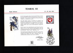 USA 1983 Tembal Souvenir Card With Postmark - Covers & Documents