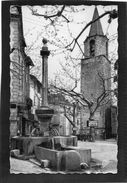 Bargemon - Le Clocher - Place Du Poëte Chauvier - Fontaine - Bargemon