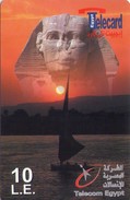 EGIPTO. EGY-TER-01K. 10LE Sphinx+ Nile NEW LOGO '0 80 80 800' 12 Months. (373) - Egypte