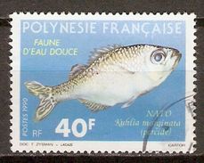 POLYNESIE  Française    -    1990 .  Y&T N° 352  Oblitéré .  Poisson  /  Nato. - Gebruikt