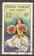 POLYNESIE  Française    -   Aéro  -   1964 .  Y&T N° 7 Oblitéré .   Danseuse - Gebruikt