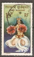 POLYNESIE  Française    -   Aéro  -   1964 .  Y&T N° 7 Oblitéré .   Danseuse - Used Stamps