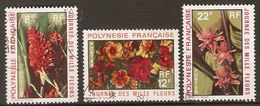 POLYNESIE  Française    -  1971 .  Y&T N° 83 à 85 Oblitérés.  Journée Des Mille Fleurs - Used Stamps