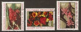 POLYNESIE  Française    -  1971 .  Y&T N° 83 à 85 Oblitérés.  Journée Des Mille Fleurs - Gebruikt