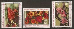 POLYNESIE  Française    -  1971 .  Y&T N° 83 à 85 Oblitérés.  Journée Des Mille Fleurs - Gebraucht