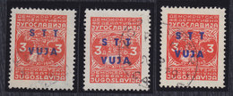 Italy Yugoslavia Slovenia Trieste Zone B 1949 Definitive, Error - Different Overprint Height, Used (o) Michel 15 - Afgestempeld