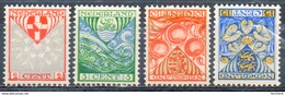 PAYS-BAS - (Royaume) - 1926 - N° 186 à 189 - (Au Profit Des Oeuvres Pour L'enfance - Armoiries De Provinces) - Ongebruikt