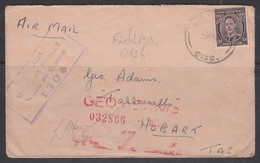 Australia Military Forces 1945 Censored Cover To Tasmania FPO 0136 - Lettres & Documents