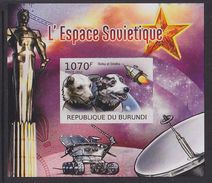 Burundi 2012 Space Dog Belka And Strelka MNH 1SS Imperforate - Unused Stamps