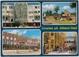 Almere-Stad - Bottelaarpassage, Kinderboerderij , Geiten, Stadhuis  - (Flevoland) - Almere