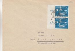 République Démocratique - Lettre De 1950 - Oblit Leipzig - Patinage Sur Glace - Valeur 100 € - Avec Chiffres ++ - Figure Skating