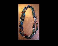 Beau Collier Africain Perles En Verre - Collares/Cadenas