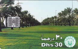 United Arab Emirates, AE-ETI-CHP-0019, Palm Tree Avenue (C/N "9643")), 2 Scans. - Emirati Arabi Uniti