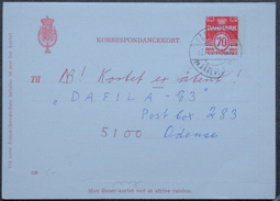 Denmark  Korrespondancekort  KK80    Fabr.120  FÅREVEJLE Pr. FÅREVEJLE ST  ( LOT 1725) - Entiers Postaux