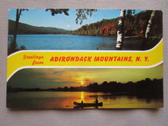 Greetings From Adirondack Mountains, New York. Dexter 5S-30034-B Postmarked 1963 - Adirondack