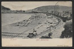 L'Espagne Carte Postale, Avec Joli Oblitération, POSTCARD LA CONCHA, SAN SEBASTIAN - La Rioja (Logrono)