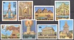 Congo Brazaville 1978, Seven Wonder Of The Ancien World, 8val IMPERFORATED - Egittologia