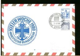 GERMANY - BUNDESWEHR - KIEL WOCHE 1980 - MARINE KUTT REGATTA - Enveloppes Privées - Neuves