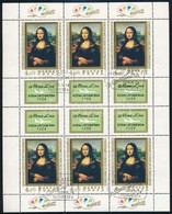 O 1974 Mona Lisa Teljes ív (13.000) - Autres & Non Classés