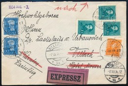 1934 Expressz Levél Villach-ba Küldve, Majd átirányítva Bécsbe - Autres & Non Classés