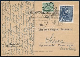 1938 Olasz Portós Levelezőlap Eucharisztikus 16f Bérmentesítéssel R! - Other & Unclassified