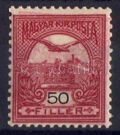 ** 1904 Turul 50f Sötétborvörös,  Kettős Kép, Az Egyik Fordított - Autres & Non Classés