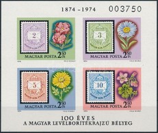 ** 1974 100 éves A Magyar Levélborítékrajzú Bélyeg Vágott Blokk - Autres & Non Classés