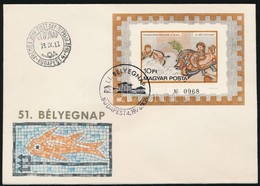 1978 Pannoniai Mozaikok Vágott Blokk FDC (25.000) - Other & Unclassified