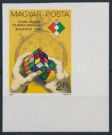 ** 1982 Rubik-kocka VB ívsarki Vágott Bélyeg (1.500) - Other & Unclassified