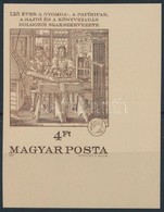 ** 1987 125 éves A Nyomda-, A Papíripar, A Sajtó és A Könyvkiadás Dolgozóinak Szakszervezete ívsarki Vágott Bélyeg (1.20 - Other & Unclassified