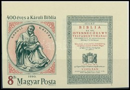 ** 1990 400 éves A Károli Biblia Vágott ívsarki Szelvényes Bélyeg (3.000) - Autres & Non Classés