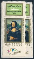 ** 1974 10 Db Mona Lisa Bélyeg Felső Szelvénnyel (12.000) - Autres & Non Classés